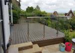 Customized Height Stainless Steel Glass Railing Post Balustrade Easy Installatio