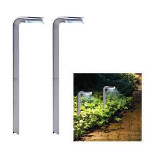 Quality L Shaped 8 LED Solar Lawn pathway light wholesale