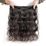 Natural Grade 9A Human Hair Bundles With Brazilian Hair Material