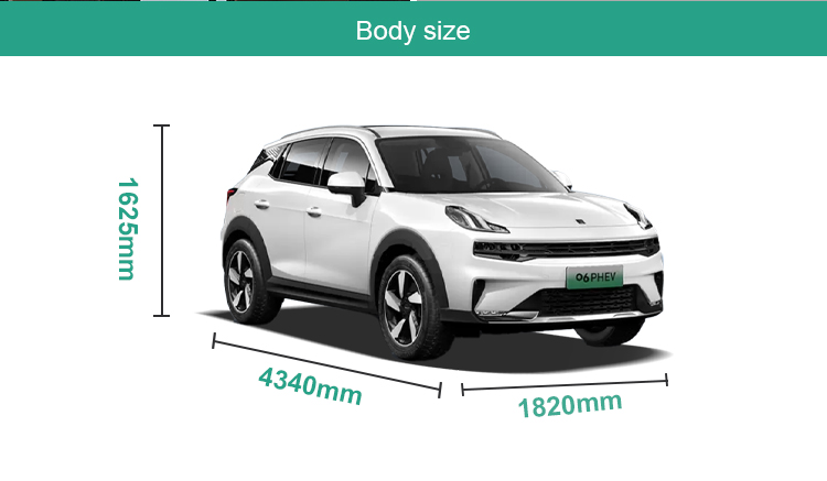 Energy Vehicle LYNK CO 06 Plug-in Hybrid Car with 1.5T 177HP L3 200km/h Max Speed Front Wheel Drive