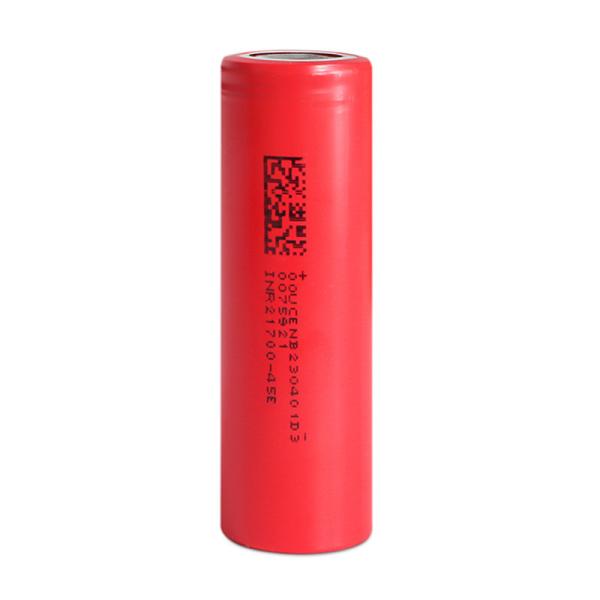 3C 4500mAh 21700 Cylindrical Lithium Ion Battery INR21700-45E For Electric Motor