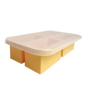 Quality Safe And Convenient Baby Feeding Silicone Baby Food Box Dishwasher Safe BPA Free wholesale