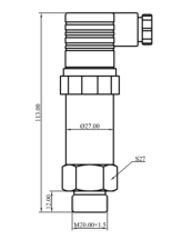 Universal Piezoresistive Pressure Transmitter Flat Film Pressure Transmitter