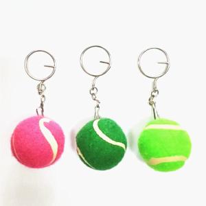 Quality promotional gift tennis ball keychain wholesale