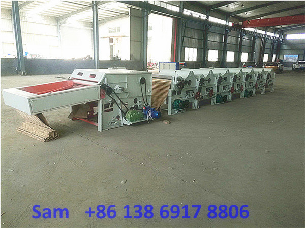 High capacity cotton polyester yarn waste hard waste recycling machine for spinning