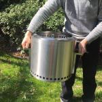 15" 304 Stainless Steel Fire Stove Set For Outdoor Camping