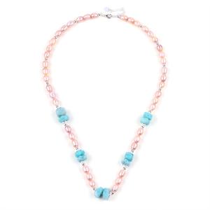Quality 6mm Bead Fresh Water Pearls Necklace Jewelry Healing Energy wholesale