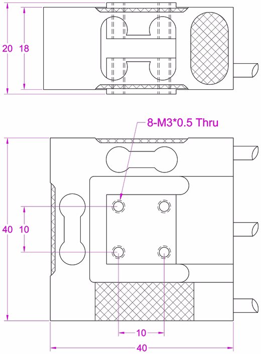 3 directional force sensor 10N 20N 30N 50N 100N 200N