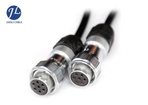 Quality PU 7 Pin Rearview Car Camera Cable Female To Female For 2 Cameras Connection wholesale