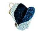 PU Leather Awesome Womens Backpack Bags Light Blue Colored For Travelling
