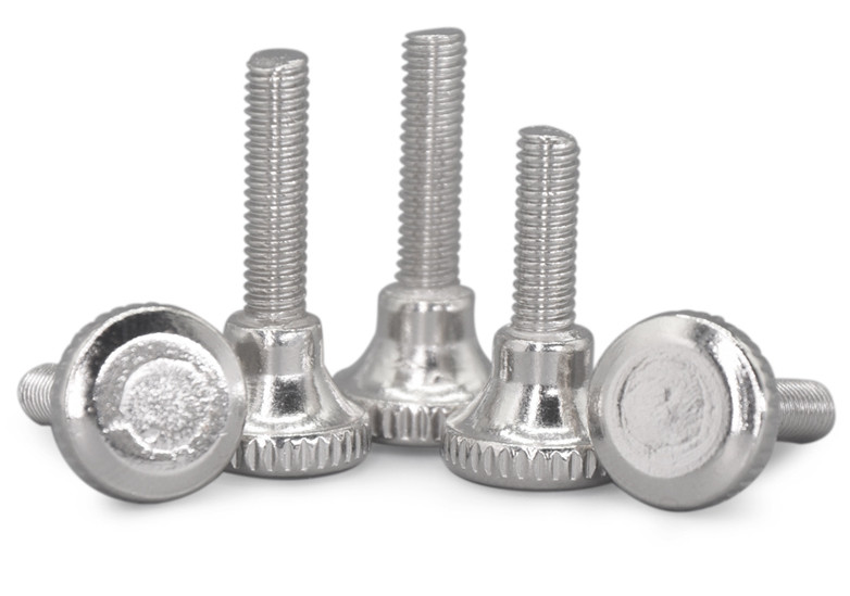 M5 Knurled Head Shoulder Thumb Screw DIN464 With Black Oxide Steel Material