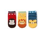 Colorful Non Slip Neworn Baby Socks / Cotton Grip Non Slip Socks For Children