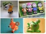 Colorful craft corrugated quilling paper for DIY toys / handcraft kids hand