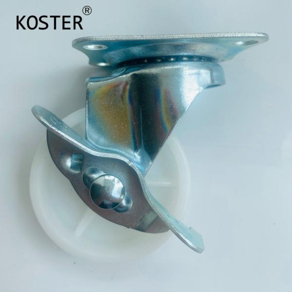 13mm/13mm/17mm/21mm/27mm/27mm Light Duty Furniture PP White Swivel Castor with