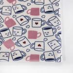Polyester Spandex Soft Velour Fabric Digital Cartoon Print For Garment Dress