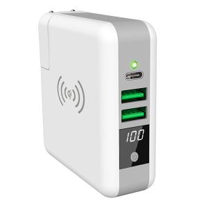 Quality Four In One Universal 2 USB Qi Wireless Charger Power Bank wholesale