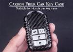 High Impact Strength Logo Printed Honda Carbon Fiber Key Fob
