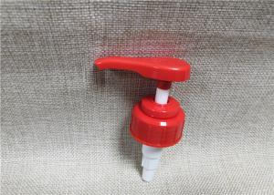 Quality Red Liquid Dispenser Pump , Screw On Type Pump Dispenser Top 28 / 410 wholesale