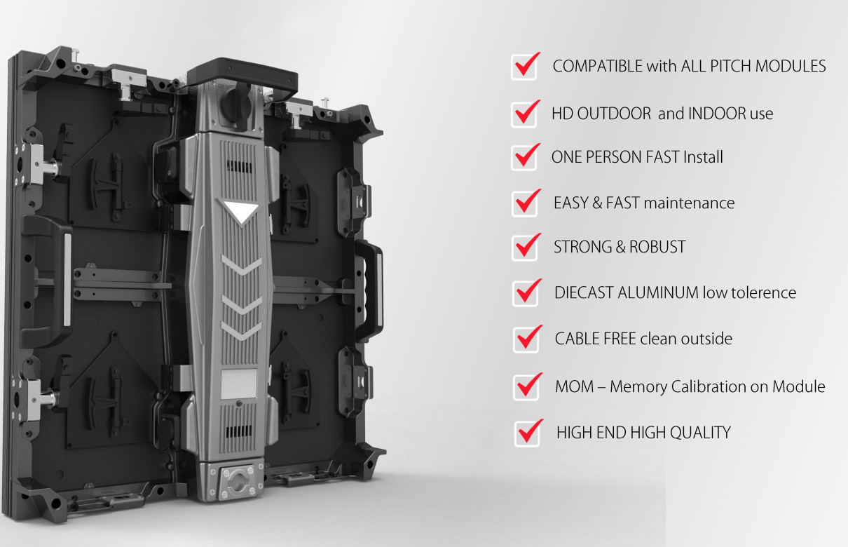 P3.2mm Stage Rental Led Display 3840hz High Refresh Rate For Outdoor