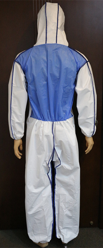 Type4 Disposable Bounded Safety Clothes with Back SMS Panel
