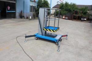 Quality AC220V 50HZ Voltage Electric Hydraulic Mast Aluminum Alloy Mobile Aerial Platform wholesale