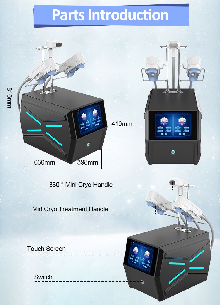 fat loss slimming machine handles cavitation vacuum 360 Multifunctional fat freezing machine