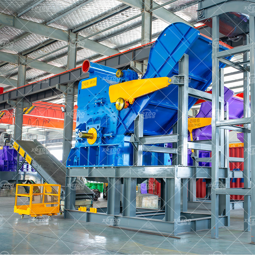 Scrap Steel Scrap Aluminum Hammer Mill Metal Shredder Machine Iron Shredder