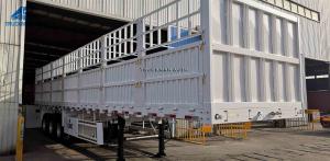 Quality Q345 3 Axle 60 Ton Fence Semi Trailer For Cropper Transport wholesale