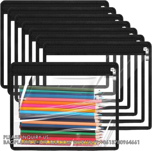 Zipper Pouches Water-Resistant Zip Bag For School Office Supplies, Puzzles &