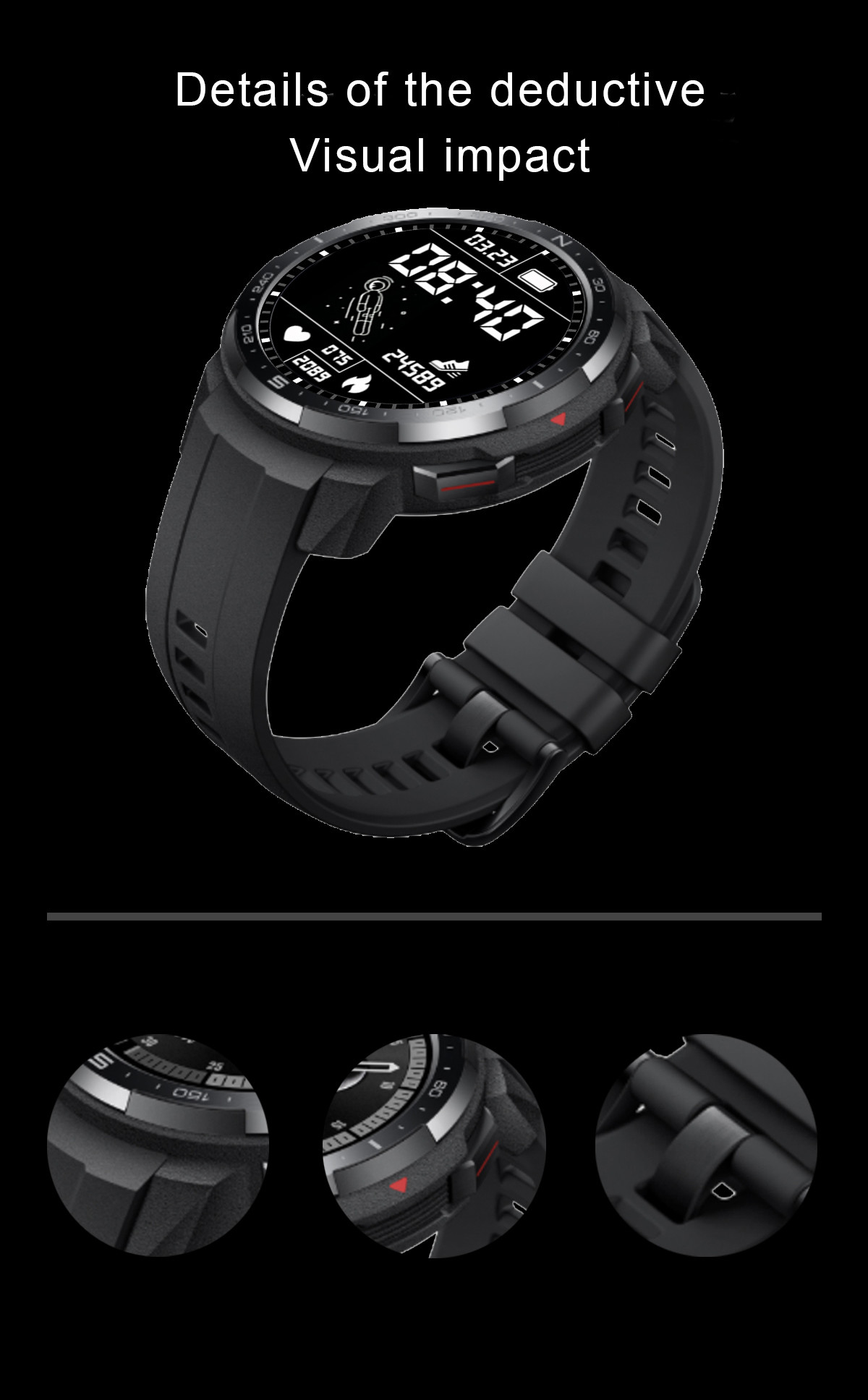 390*390 Pixel ECG Smart Watch With Bluetooth Ble5.2+Ble Audio