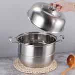 Good Quality Stainless Steel Mirror Polishing Cooking Steamer Induction Cookware