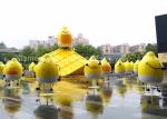 Outdoor Plaza Advertising Cartoon Character Statues Fiberglass Lemon Shape