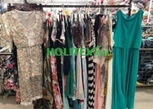 Quality American style used women's clothing , second hand ladies silk dress for Southeast Asia wholesale