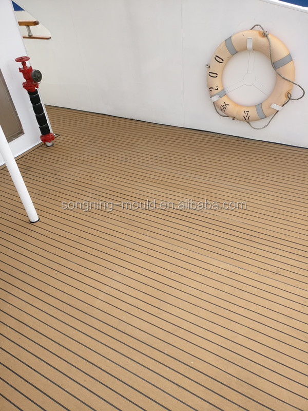 Grey Fire Resistance Synthetic Boat Floor/Ship Decking Floor Part of Ship Flooring