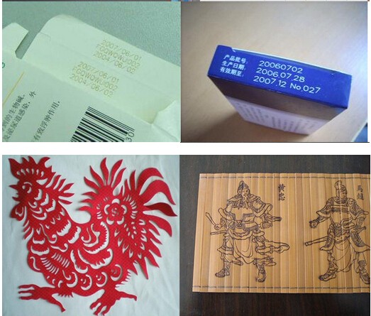 10W 30W 50W Co2 Laser Marking / Engraving / Printing Machine For Leather / Plastic/Paper
