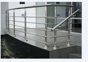 Quality Curved Rod Stainless Steel Railing , Top Mount Stainless Steel Stair Banisters wholesale