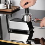 Barista Espresso Coffee Tamper Holder Eco-friendly Black Stainless Steel Custom