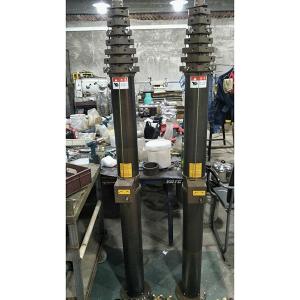 Quality 12m aluminum crank mast telescopic mast for mobile antenna manual crank telescopic antenna mast wholesale