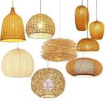 Handmade Modern Art Pendant Lights Bamboo Lamp Restaurant Hotel Rattan