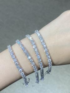 Quality Synthetic Lab Grown Diamond Bracelet Custom Jewelry Tennis Bracelet wholesale