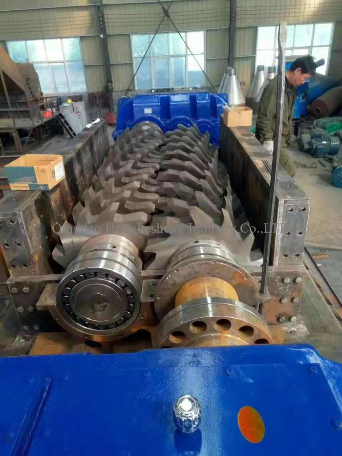 Rubber Tire Granules Recycle Waste Tire Shredder Production Line