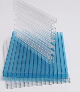 Quality Four Walls Polycarbonate Hollow Sheet 20mm Honeycomb Plastic Sheets For Greenhouse wholesale