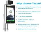 Turnstile Gate Face Recognition Terminal 0.5-1.5m for Temperature Measurement