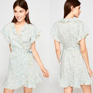 Quality Ladies Mini Dress Floral Wrap Dresses Cotton For woman wholesale