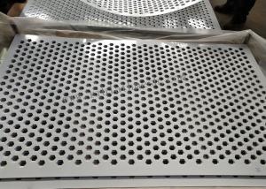 Quality 1.2mm Thickness Perforated Metal Mesh Hexagonal Hole Type White Color wholesale