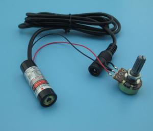 Quality output power adjustable 630nm 5mw red line laser module wholesale