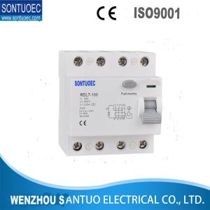 Quality IP 20 Protection Gray RCCB Circuit Breaker 4P Rdl7-100 Anti Interference wholesale
