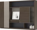 Modern Luxury Boss Office Furniture File Cabinets Wood 2.4 / 2.8 M