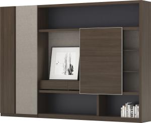 Quality Modern Luxury Boss Office Furniture File Cabinets Wood 2.4 / 2.8 M wholesale