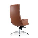 Factory supply office furniture leather office chair with aluminum alloy flat